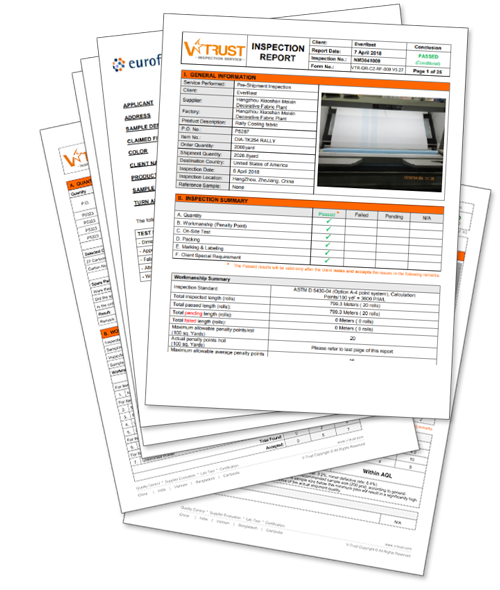 quality testing reports - bedding products quality assurance - Danican Private Label Bedding Products